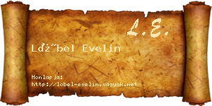 Löbel Evelin névjegykártya